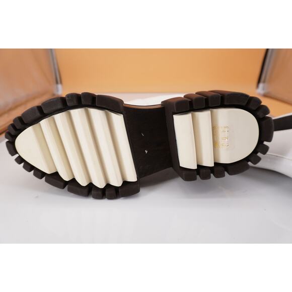 Stella McCartney Emilie Lug Wood Platform Chelsea Boot SZ 35 New White - Picture 2 of 11